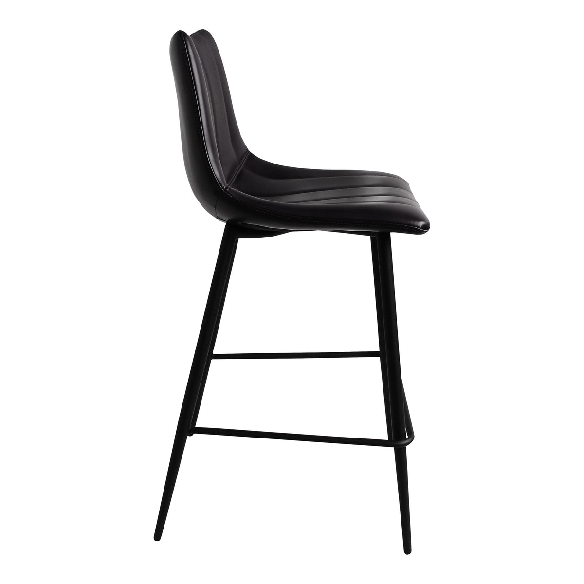 Alibi Counter Stool Matte Black - Set Of Two by Moe's Home