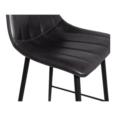 Alibi Counter Stool Matte Black - Set Of Two by Moe's Home