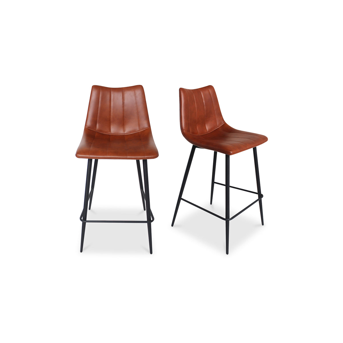 Alibi Counter Stool Brown - Set Of Two by Moe's Home