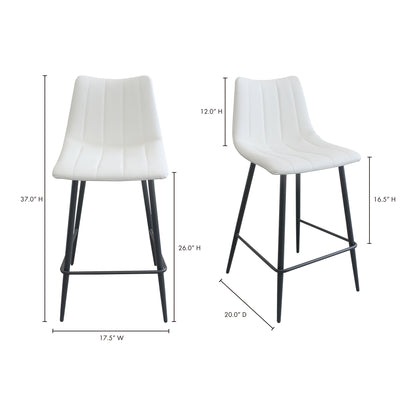 Alibi Counter Stool Ivory - Set Of Two