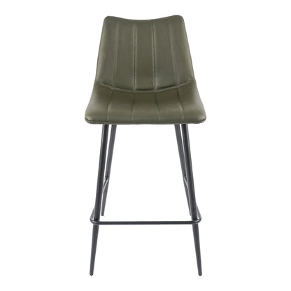 Alibi Counter Stool Dark Green - Set Of Two