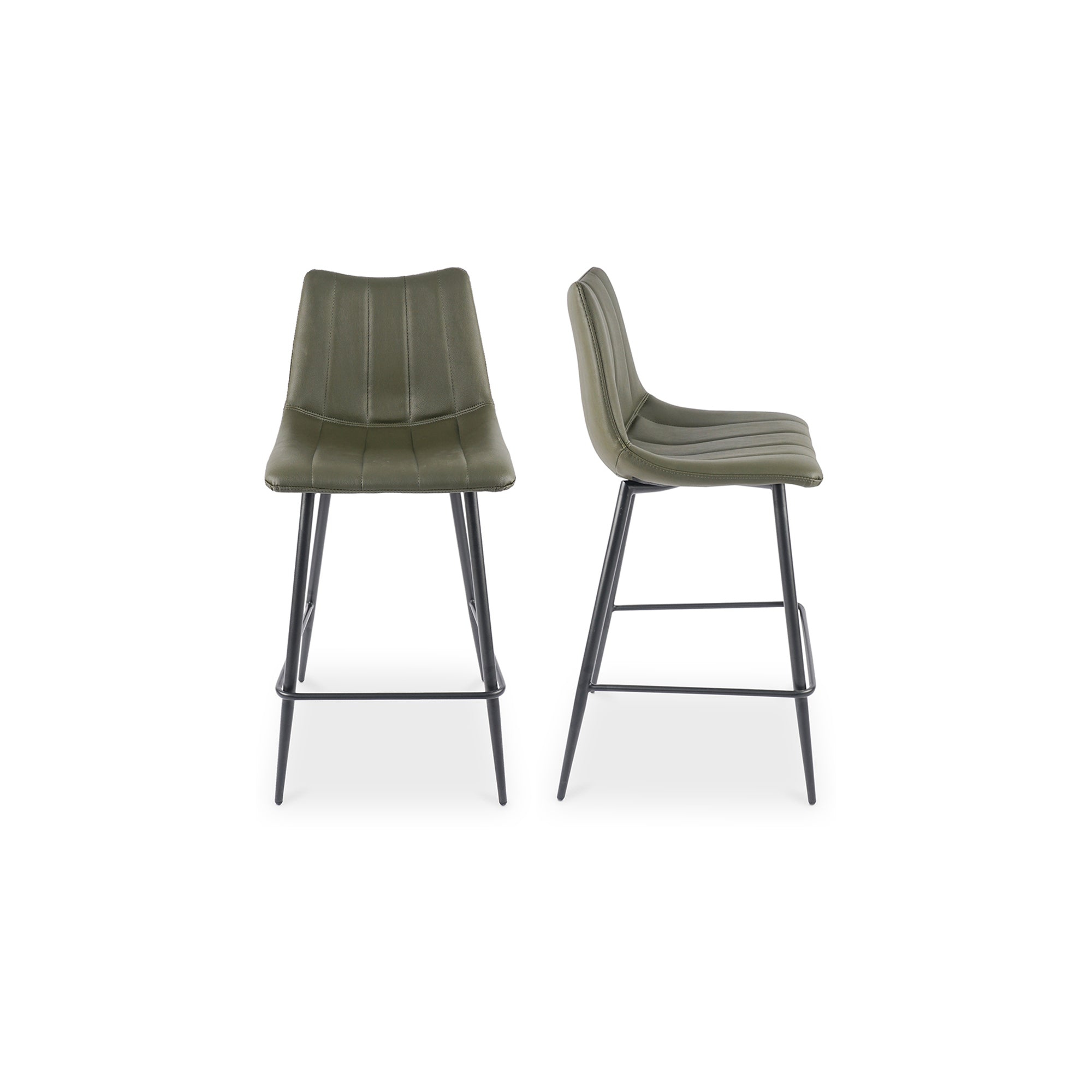 Alibi Counter Stool Dark Green - Set Of Two | Green