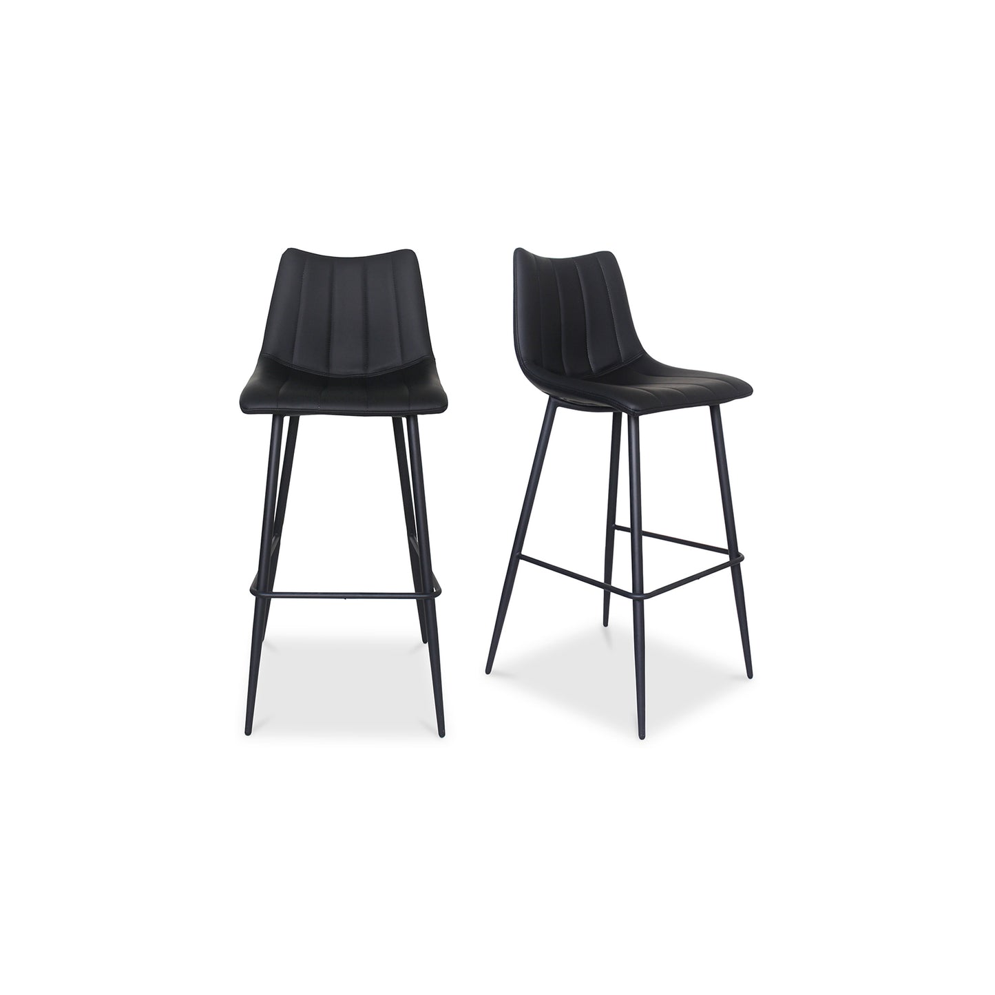 Alibi Bar Stool Matte Black - Set Of Two by Moe's Home