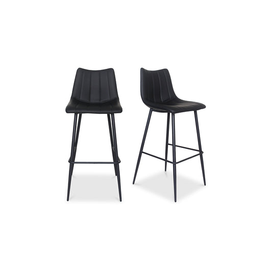 Alibi Bar Stool Matte Black - Set Of Two by Moe's Home
