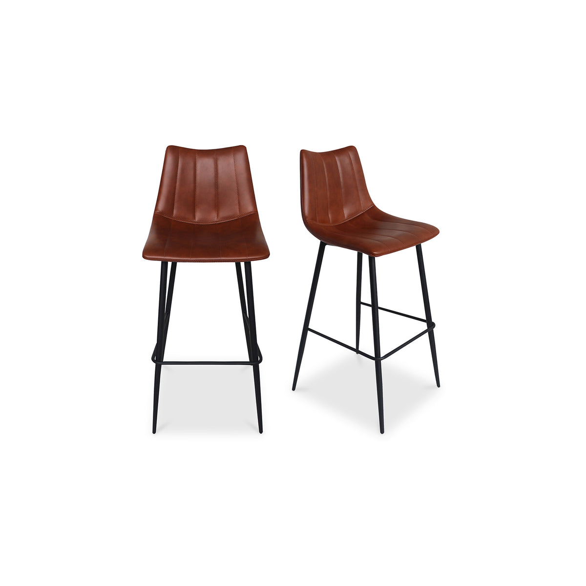 Alibi Bar Stool Brown - Set Of Two by Moe's Home