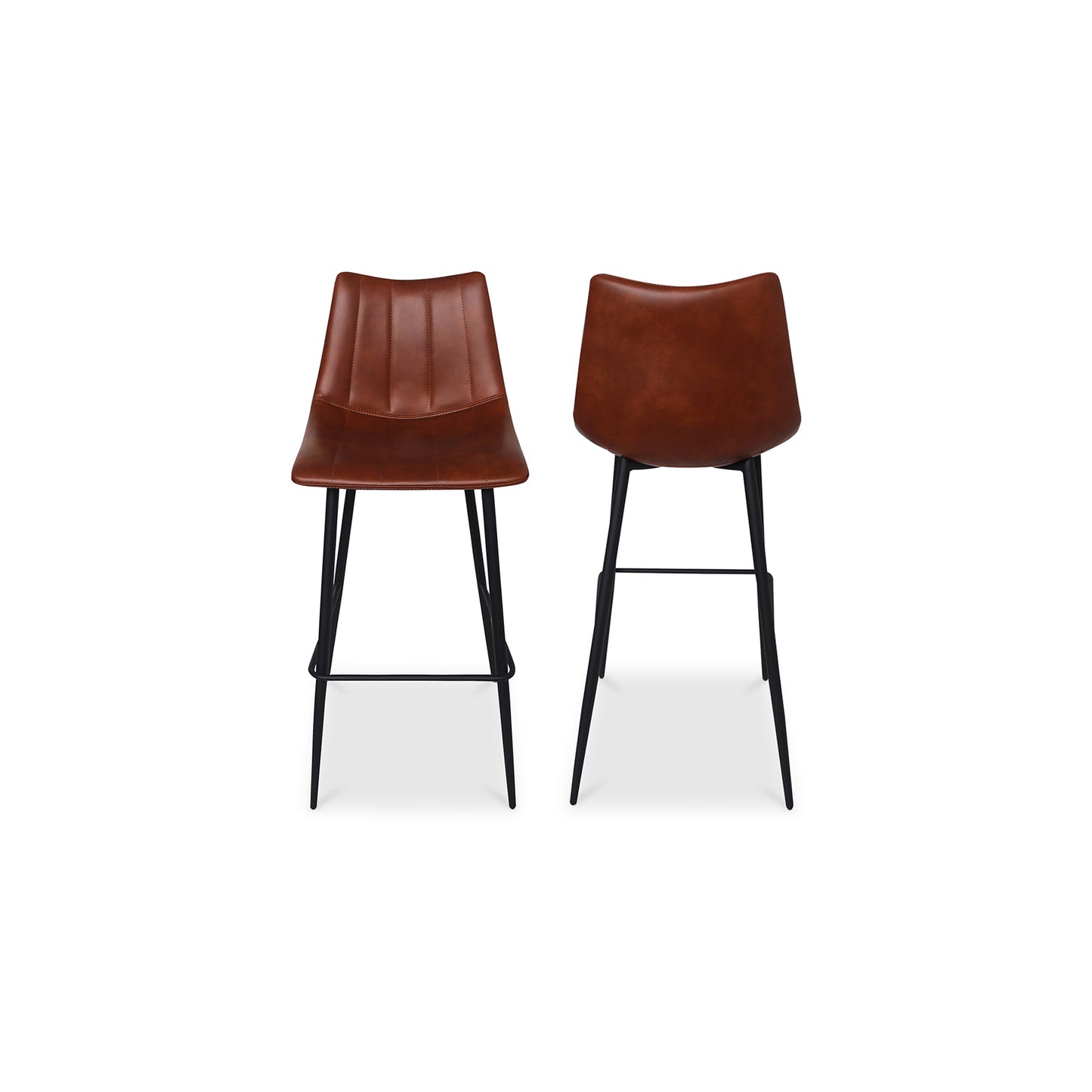 Alibi Bar Stool Brown - Set Of Two by Moe's Home