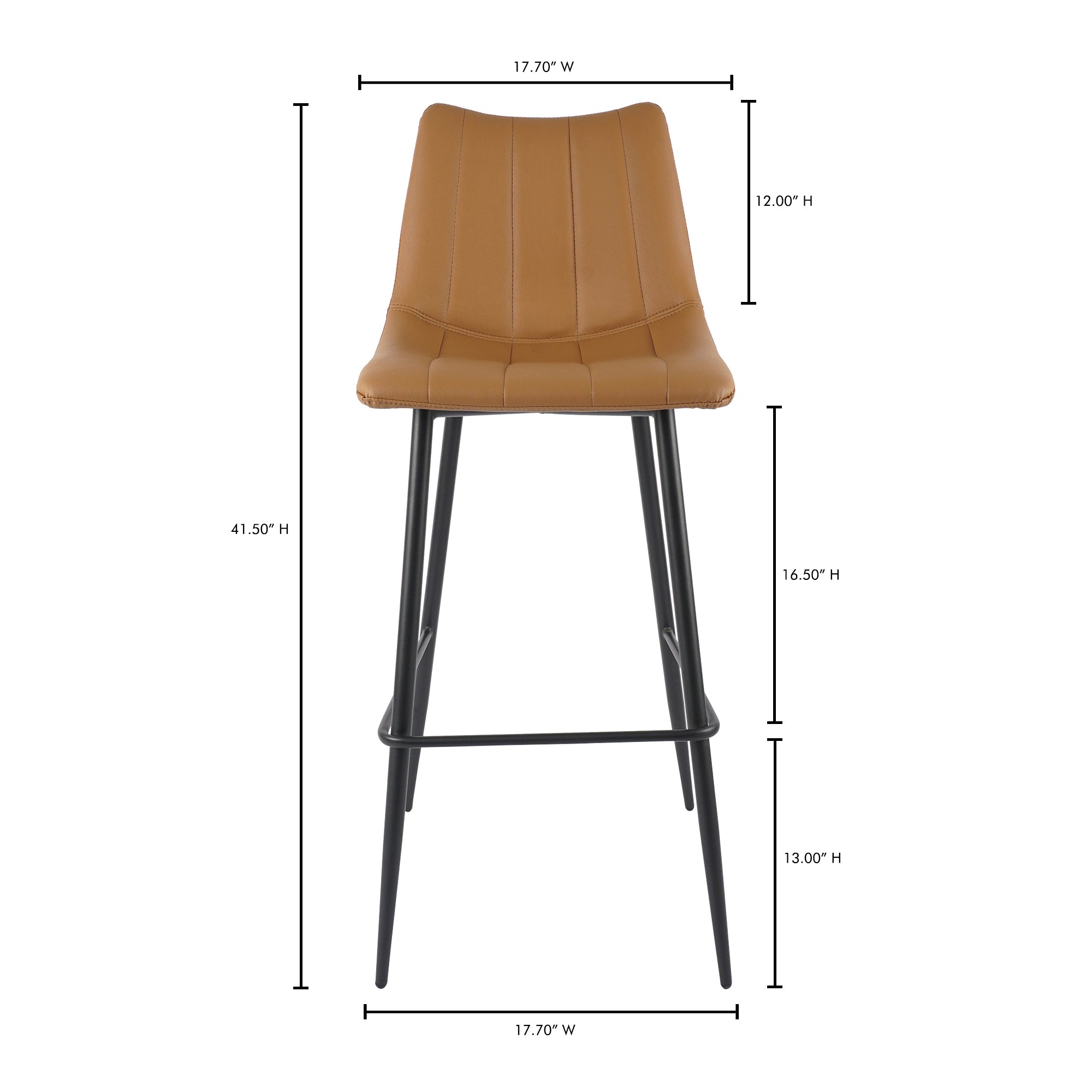 Alibi Barstool Tan - Set Of Two