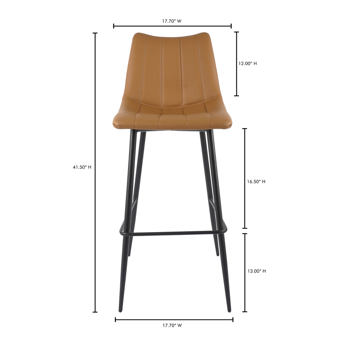 Alibi Barstool Tan - Set Of Two by Moe's Home
