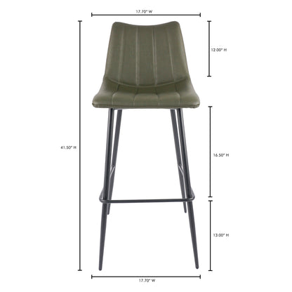 Alibi Barstool Dark Green - Set Of Two