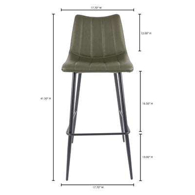 Alibi Barstool Dark Green - Set Of Two by Moe's Home