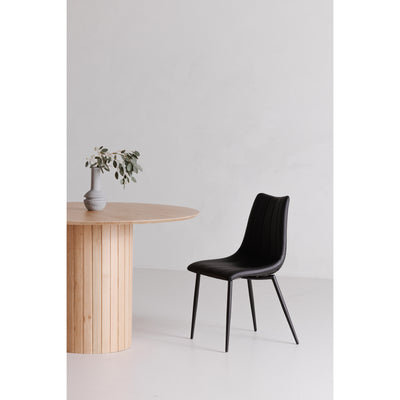 Alibi Dining Chair Matte Black - Set Of Two by Moe's Home