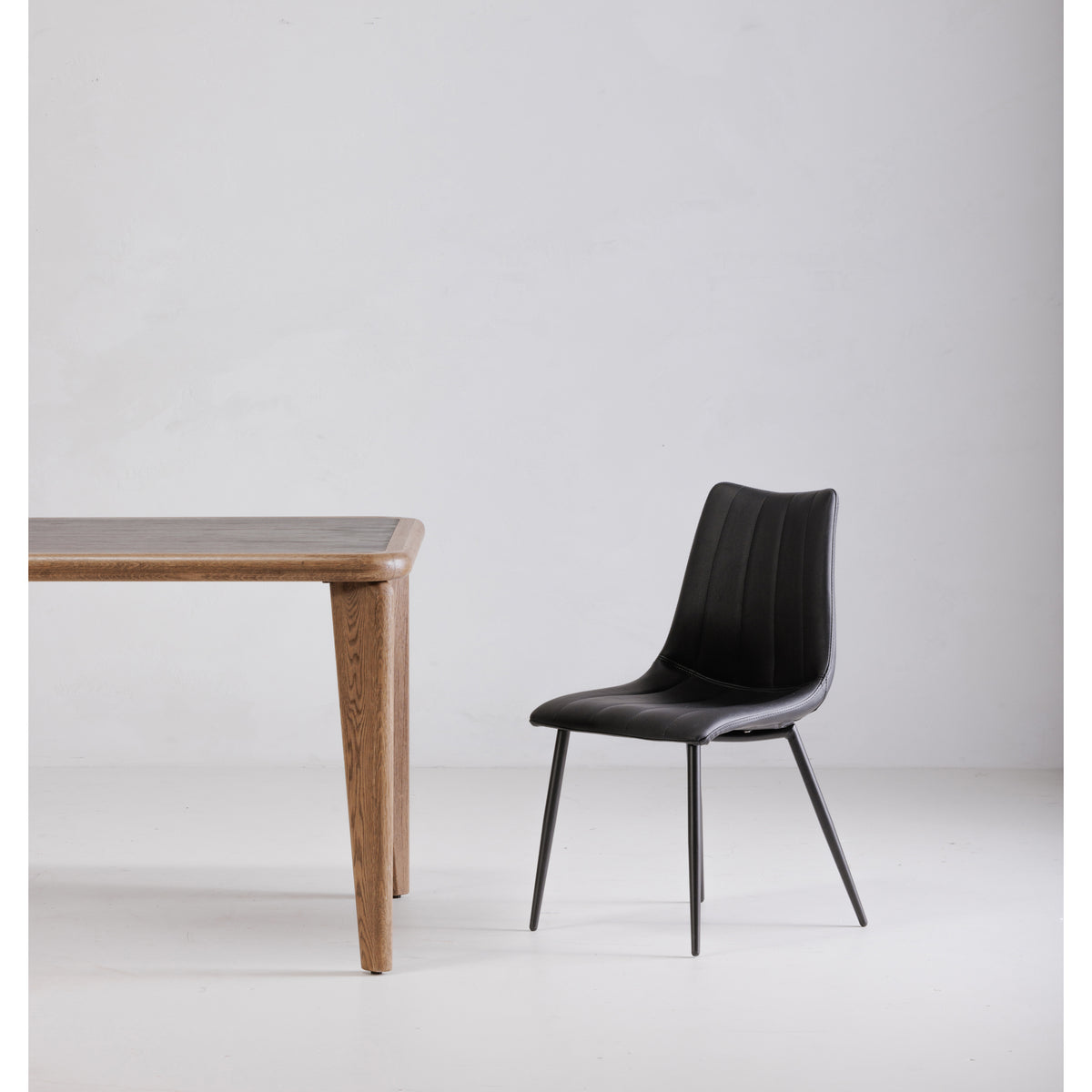 Alibi Dining Chair Matte Black - Set Of Two by Moe's Home