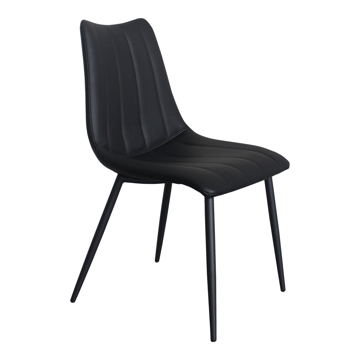 Alibi Dining Chair Matte Black - Set Of Two by Moe's Home