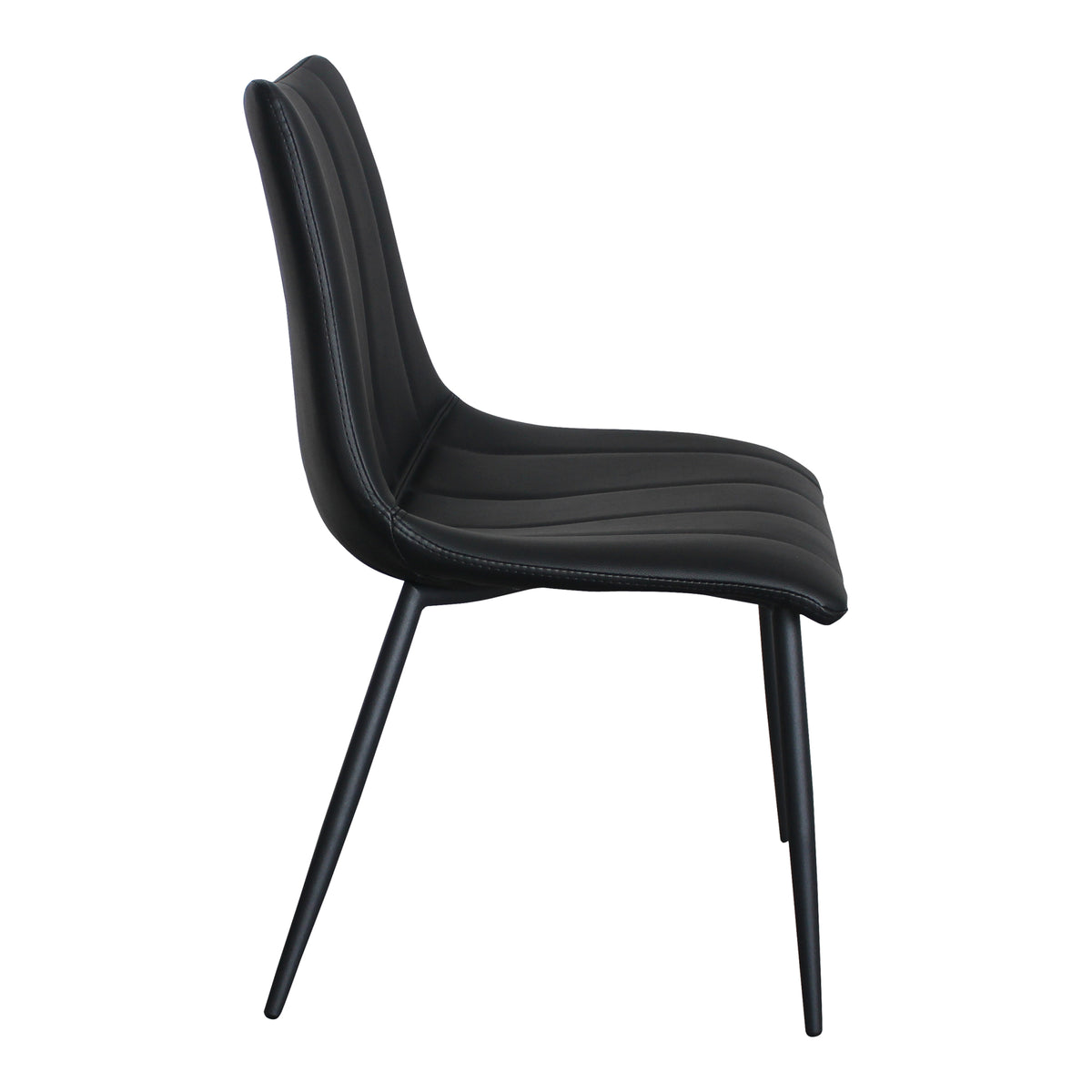 Alibi Dining Chair Matte Black - Set Of Two by Moe's Home