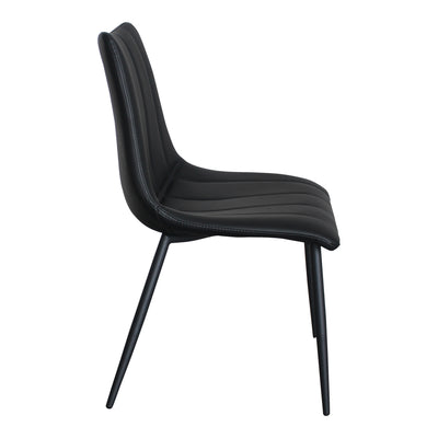 Alibi Dining Chair Matte Black - Set Of Two by Moe's Home