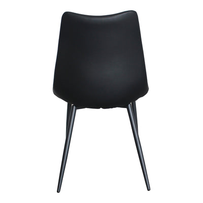 Alibi Dining Chair Matte Black - Set Of Two by Moe's Home