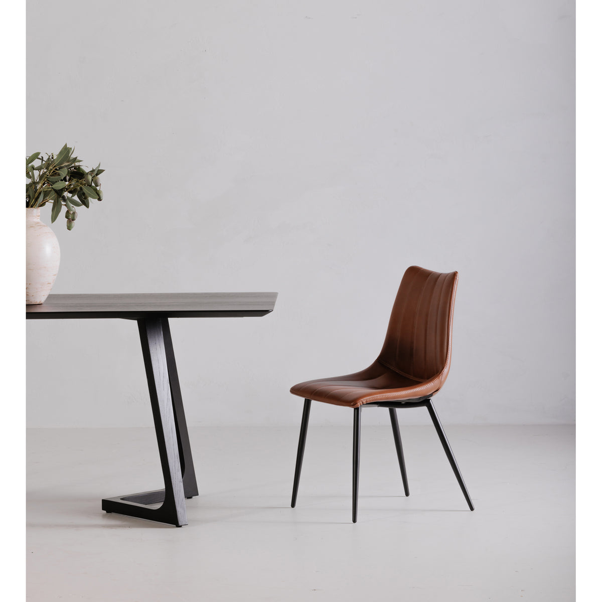 Alibi Dining Chair Brown - Set Of Two by Moe's Home