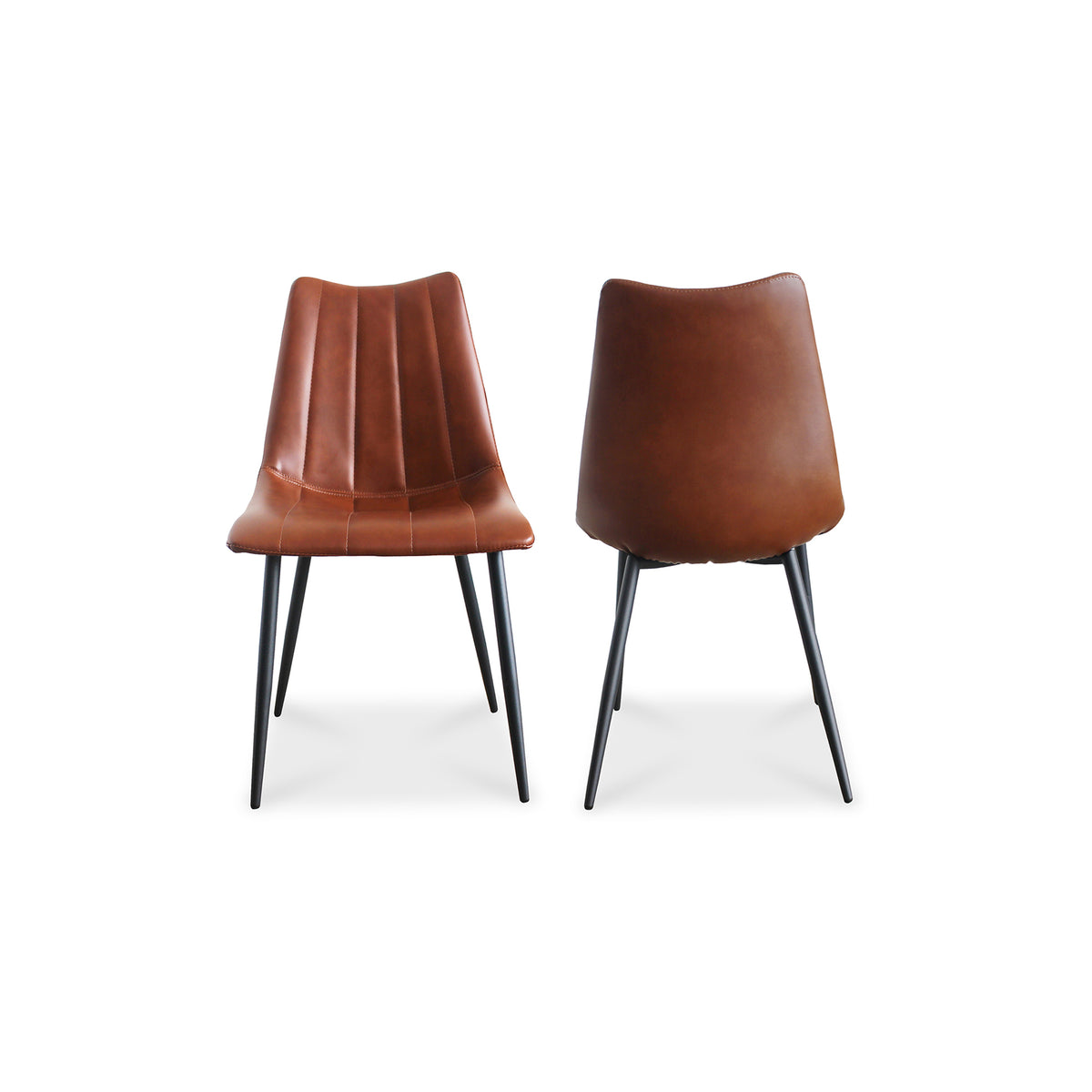 Alibi Dining Chair Brown - Set Of Two by Moe's Home