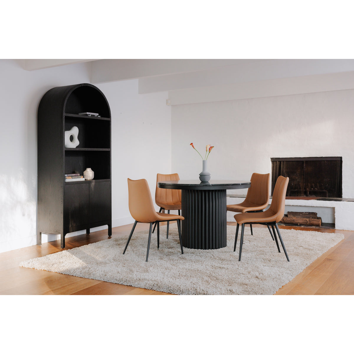 Alibi Dining Chair Tan - Set Of Two by Moe's Home