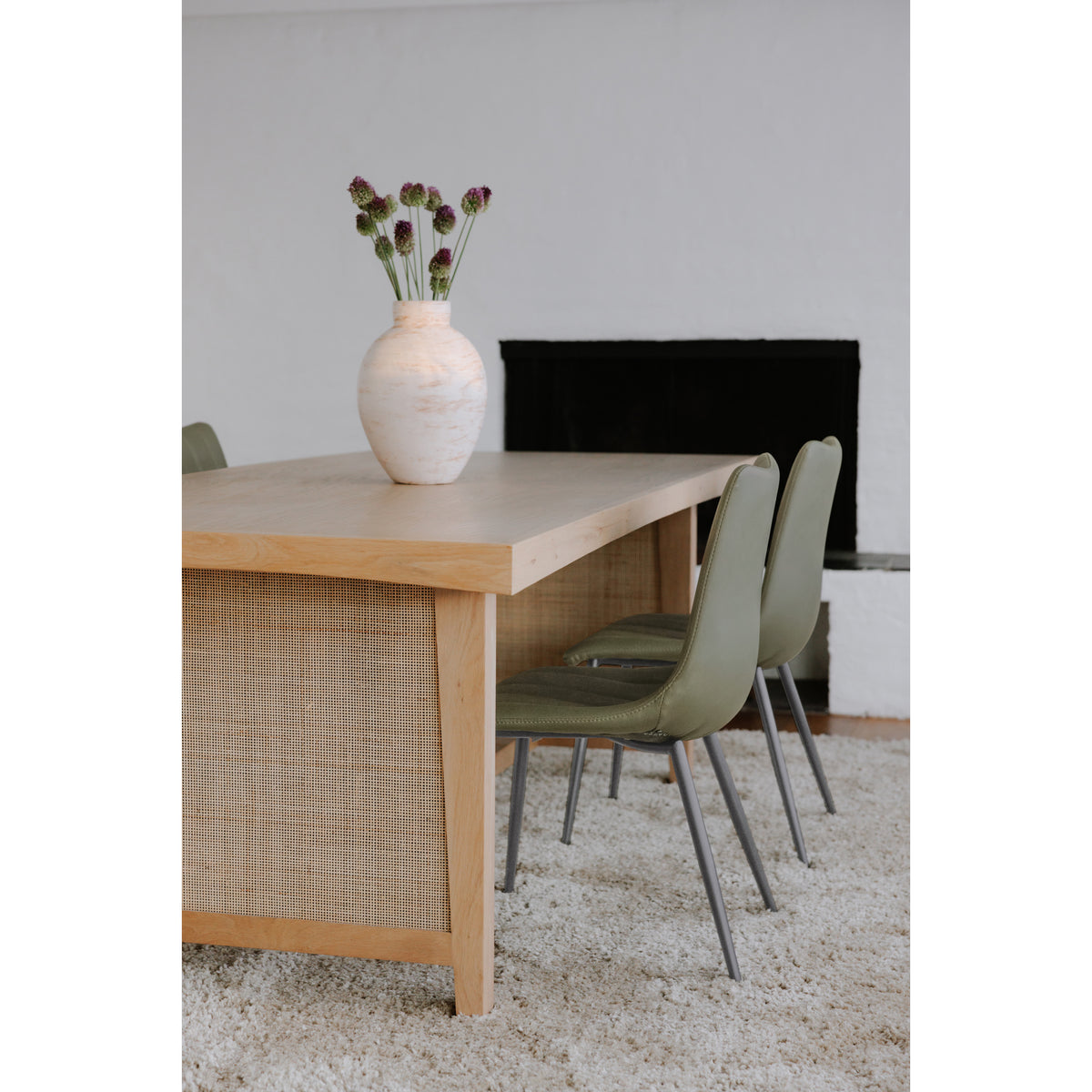 Alibi Dining Chair Dark Green - Set Of Two by Moe's Home
