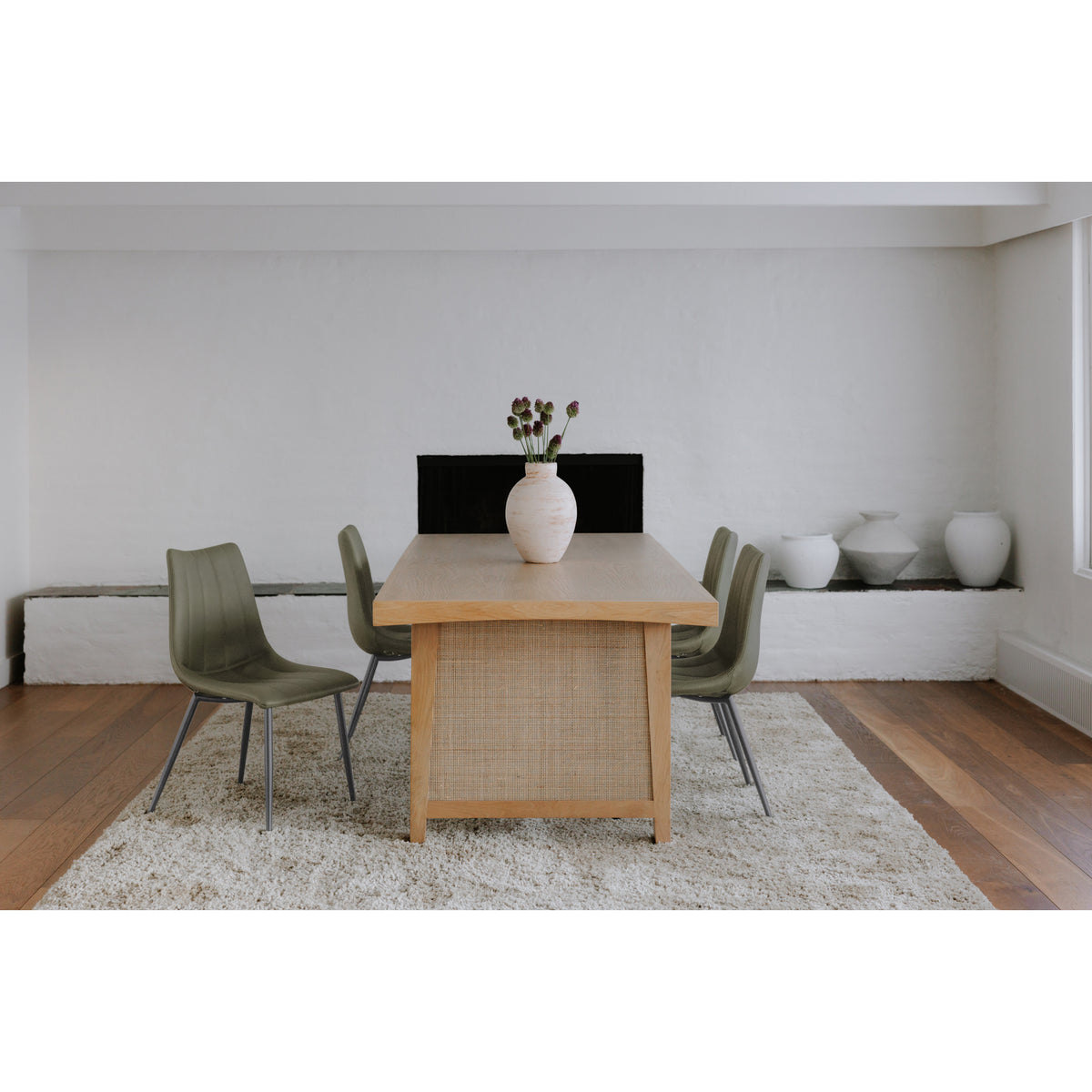 Alibi Dining Chair Dark Green - Set Of Two by Moe's Home