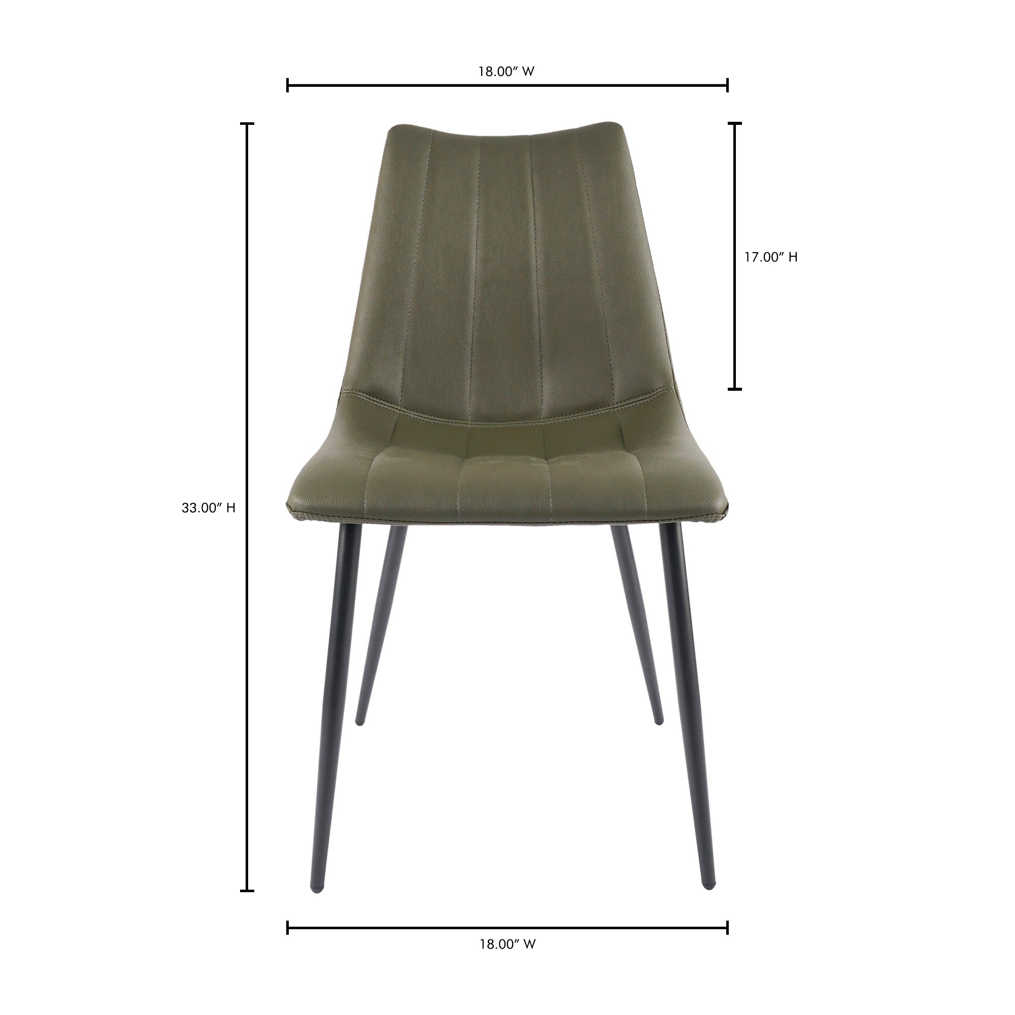 Alibi Dining Chair Dark Green - Set Of Two