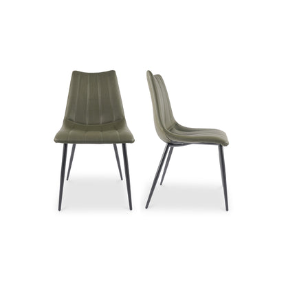 Alibi Dining Chair Dark Green   Set Of Two | Green