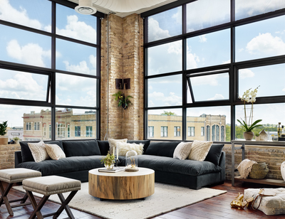 Hudson Round Coffee Table by Four Hands