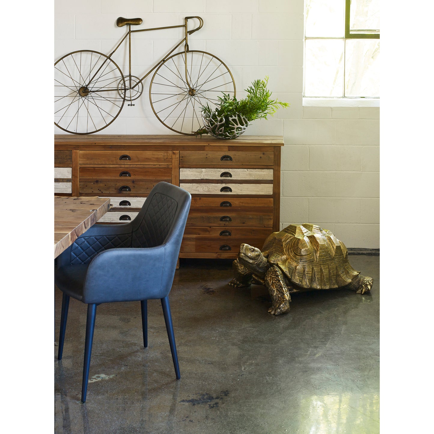 Solid Acacia Dining Table Large Brown by Moe's Home