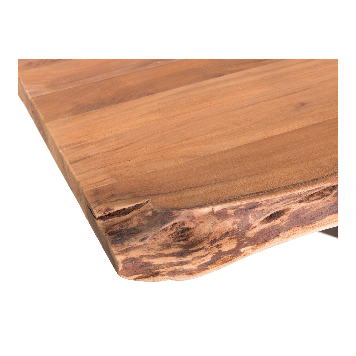 Solid Acacia Small Dining Table Brown by Moe's Home