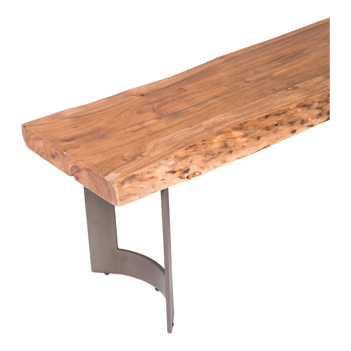 Solid Acacia Bench Small Brown by Moe's Home