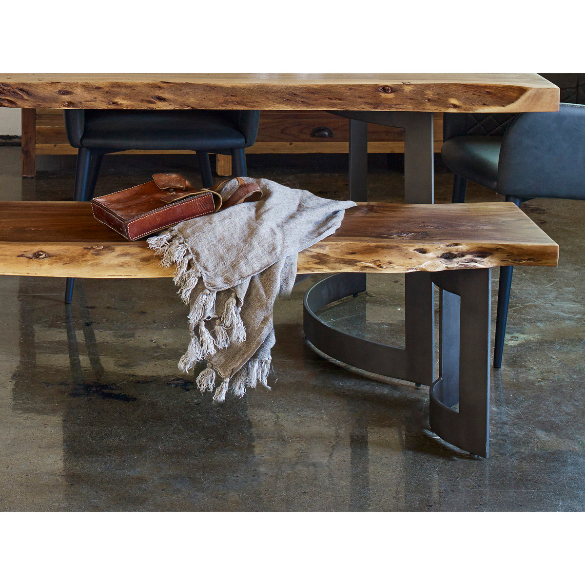 Solid Acacia Bench Large by Moe's Home