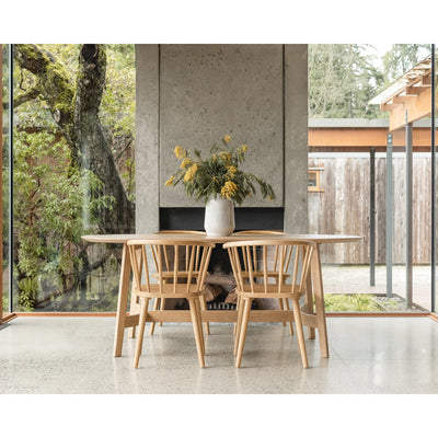 Trie Small Dining Table Natural by Moe's Home