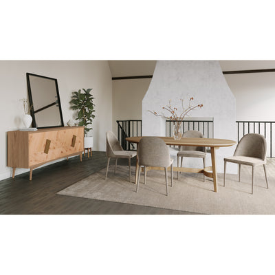 Trie Small Dining Table Natural by Moe's Home