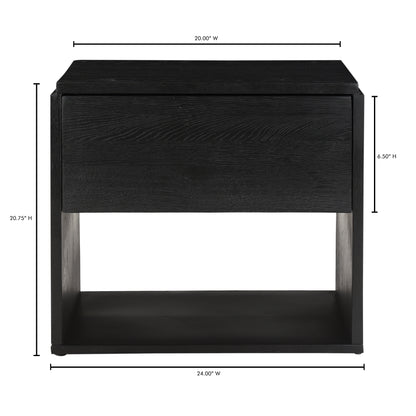 Quinton Nightstand Black