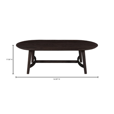 Trie Coffee Table Dark Brown by Moe's Home
