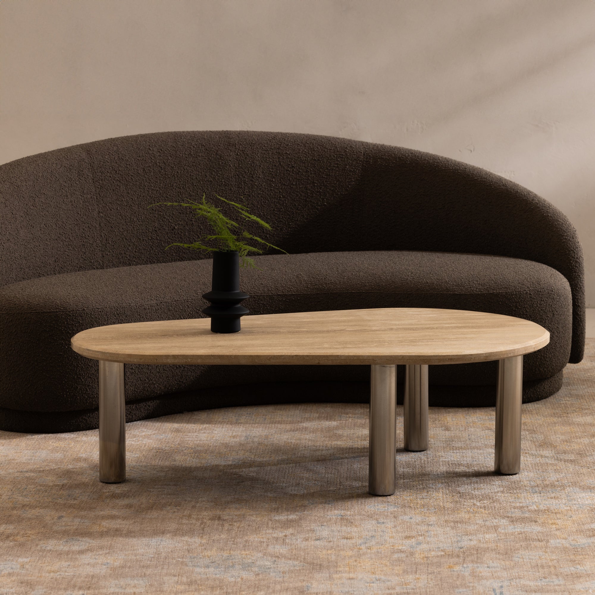 Fia Coffee Table Travertine