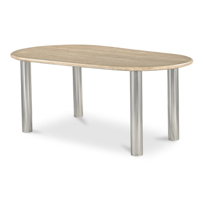 Fia Dining Table Travertine