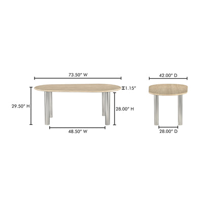 Fia Dining Table Travertine