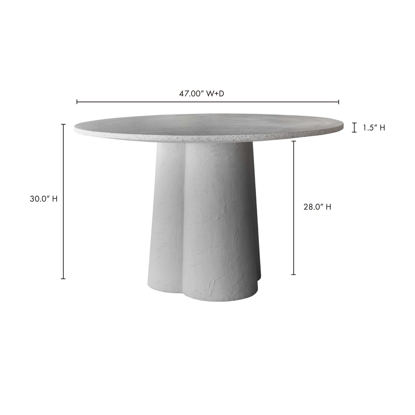 Mono Dining Table White by Moe's Home
