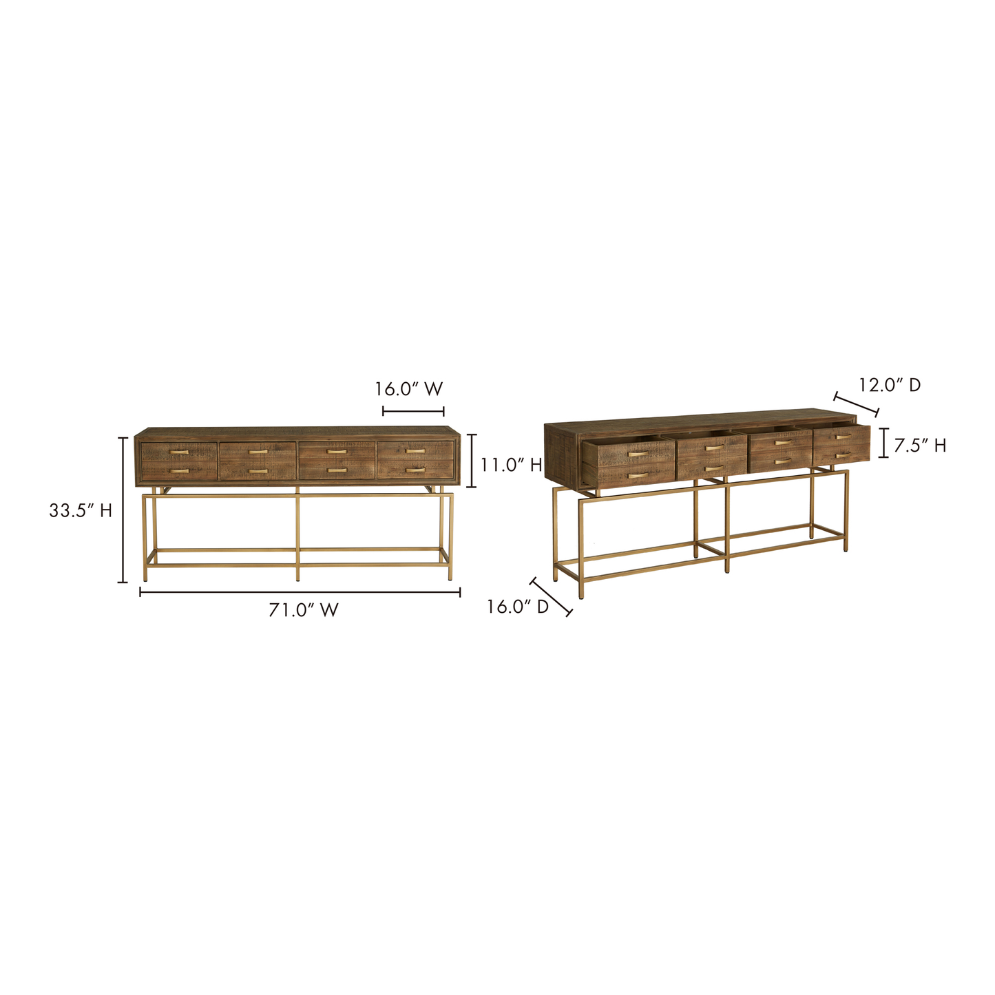 Annecy Console Table by Moe's Home