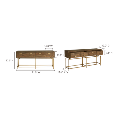 Annecy Console Table by Moe's Home