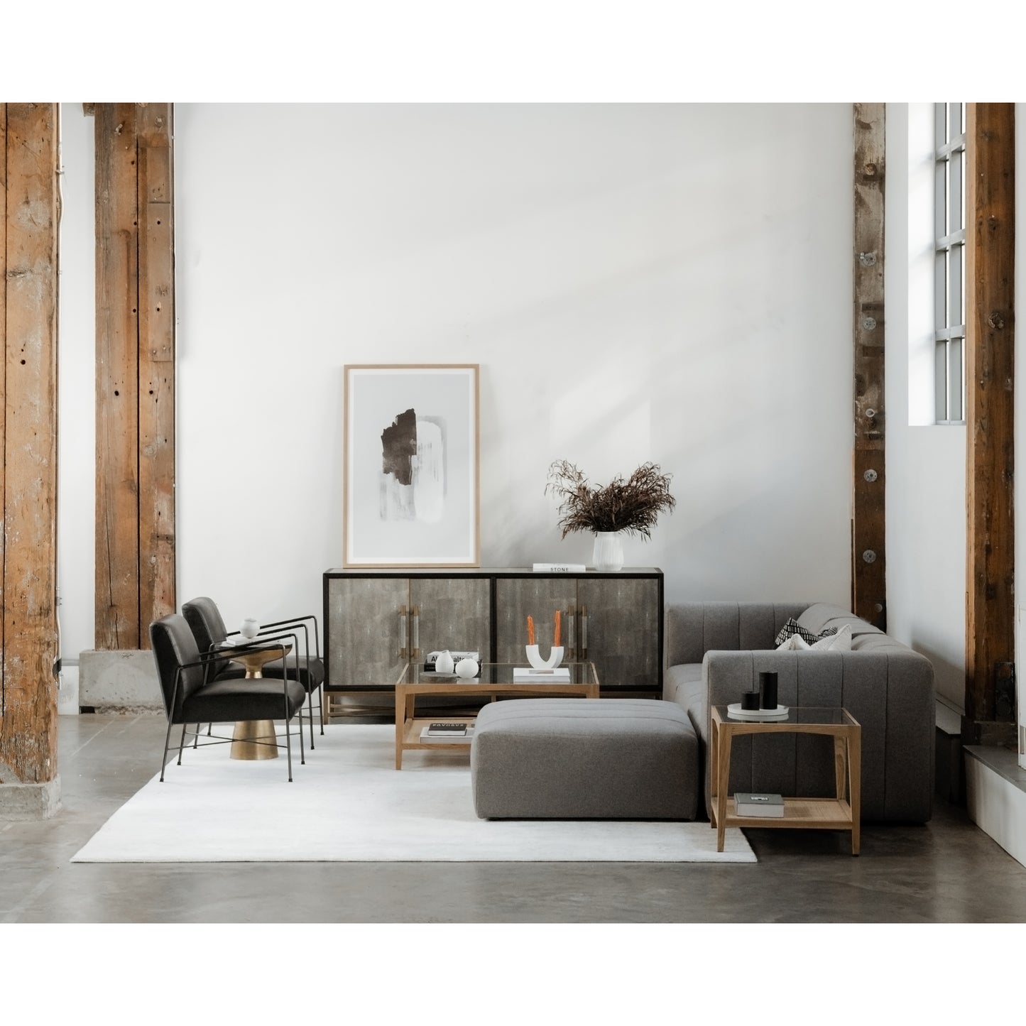 Mako Small Sideboard Grey by Moe's Home
