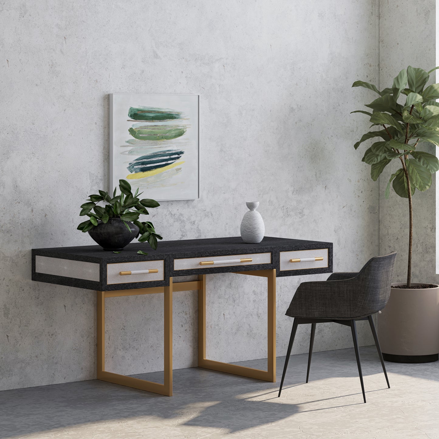 Mako Desk Grey by Moe's Home