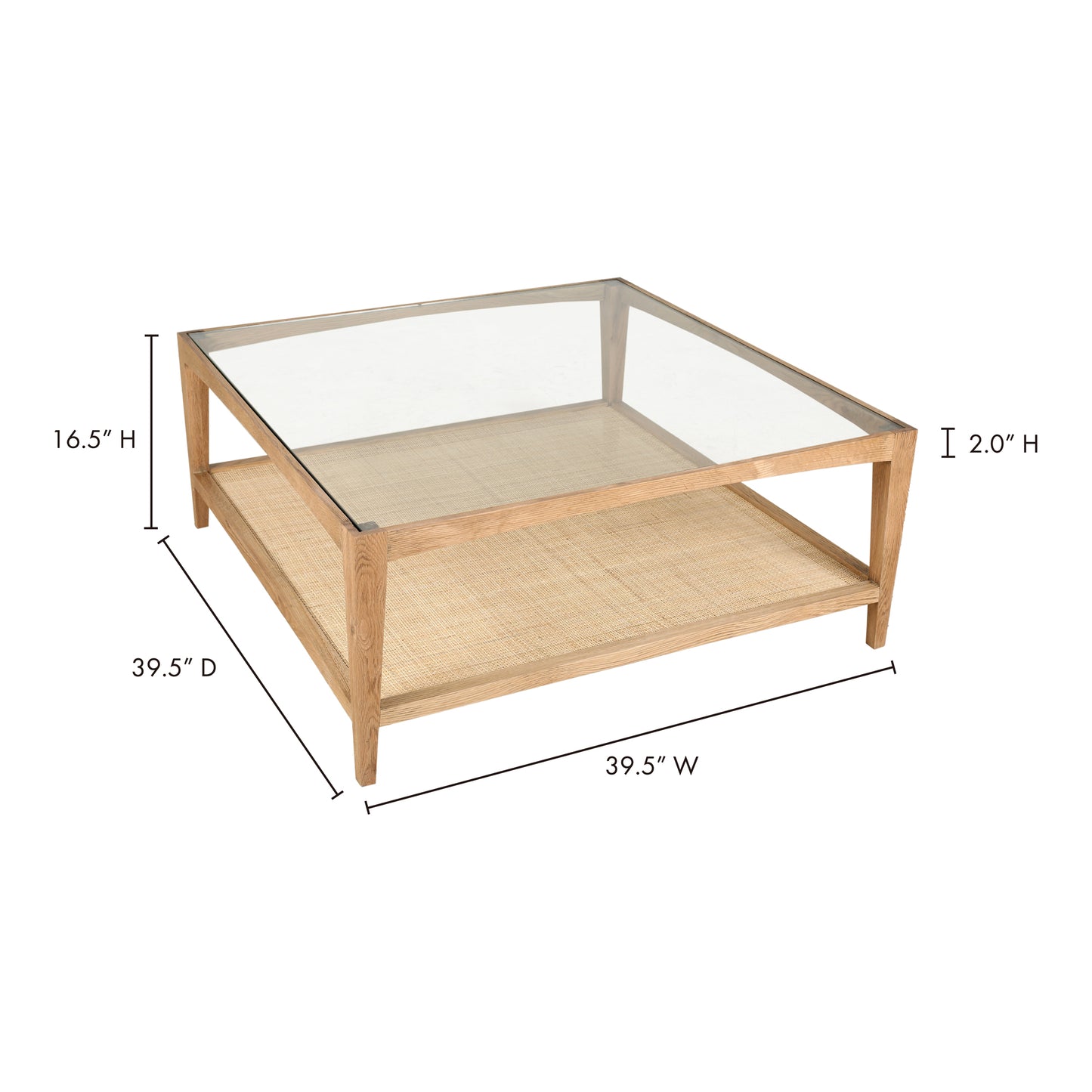 Harrington Coffee Table Natural by Moe's Home