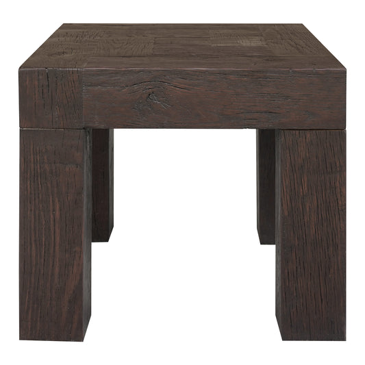 Evander Side Table Rustic Brown | Brown