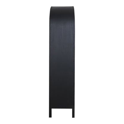 Wilde Display Cabinet Black Oak