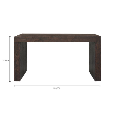 Evander Console Table Rustic Brown by Moe's Home