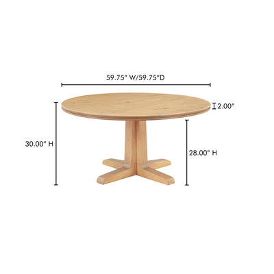 Charles Dining Table Natural by Moe's Home