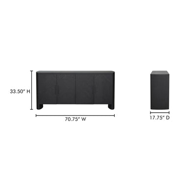 William Sideboard Black by Moe's Home